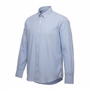 UNTUCKit Shirt Mens XL Light Blue Button Down Long Sleeve Oxford Cotton Pocket